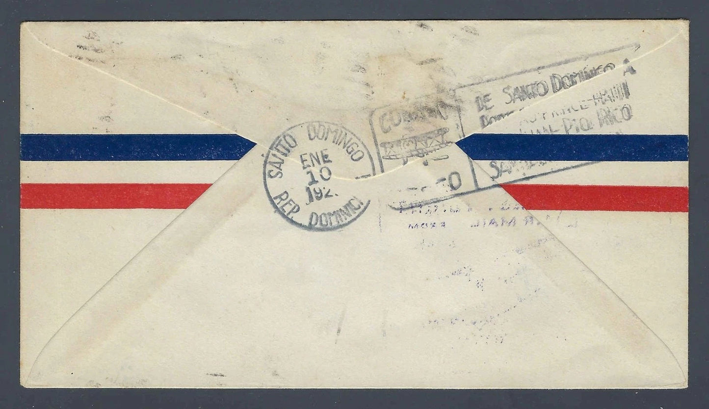 1929 FAM-6 First Flight Miami to Santo Domingo Pan American Airways