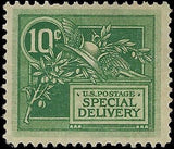 VEGAS - 1908 Special Delivery 10c - Scott E7 - MN, OG - Well Centered!