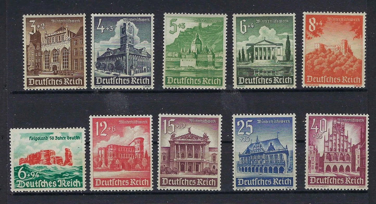 1940 Germany - Sc# B176-B185 - MNH, OG - Fresh! - READ