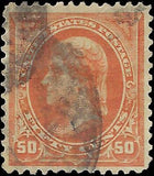 VEGAS - 1894 Jefferson 50c - Scott 260 - Verified No Visible WM -Light Vert Crease