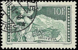 VEGAS - 1930 Switzerland - The Jungfrau - Scott 185, 10F - Used - Nice!