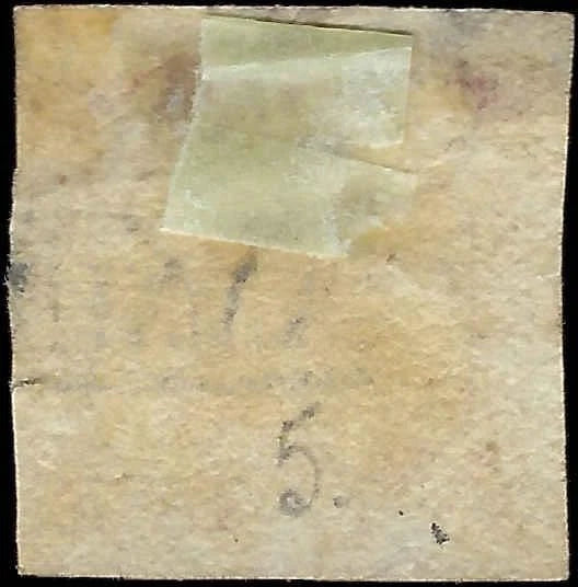 1858 Two Sicilies, Naples, Italy 2g Stamp - Sc# 3 Solid w/ Margins - FV1224