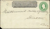 c1873 - Wells Fargo "Over Our California & Coast Routes" Postal Stationary