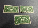 VEGAS - 1925-28 Special Handling - Scott QE1-QE3 - MNH, OG - Nice Centering!