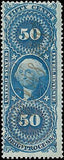 VEGAS - 1862-71 Revenue - Scott R60c - Light Cancel - Solid - Sharp Color