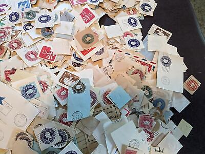VEGAS - Unchecked Bag Mostly USA Postal Card/Stationary Cutouts - Mint & Used