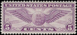 VEGAS - 1930 Air Post Air Mail 5c - Scott C12 MNH, OG - Choice!