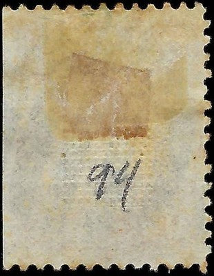 c1868 - Scott 94a Washington 3c Stamp - Used with "F" Grill - Excellent Centering!