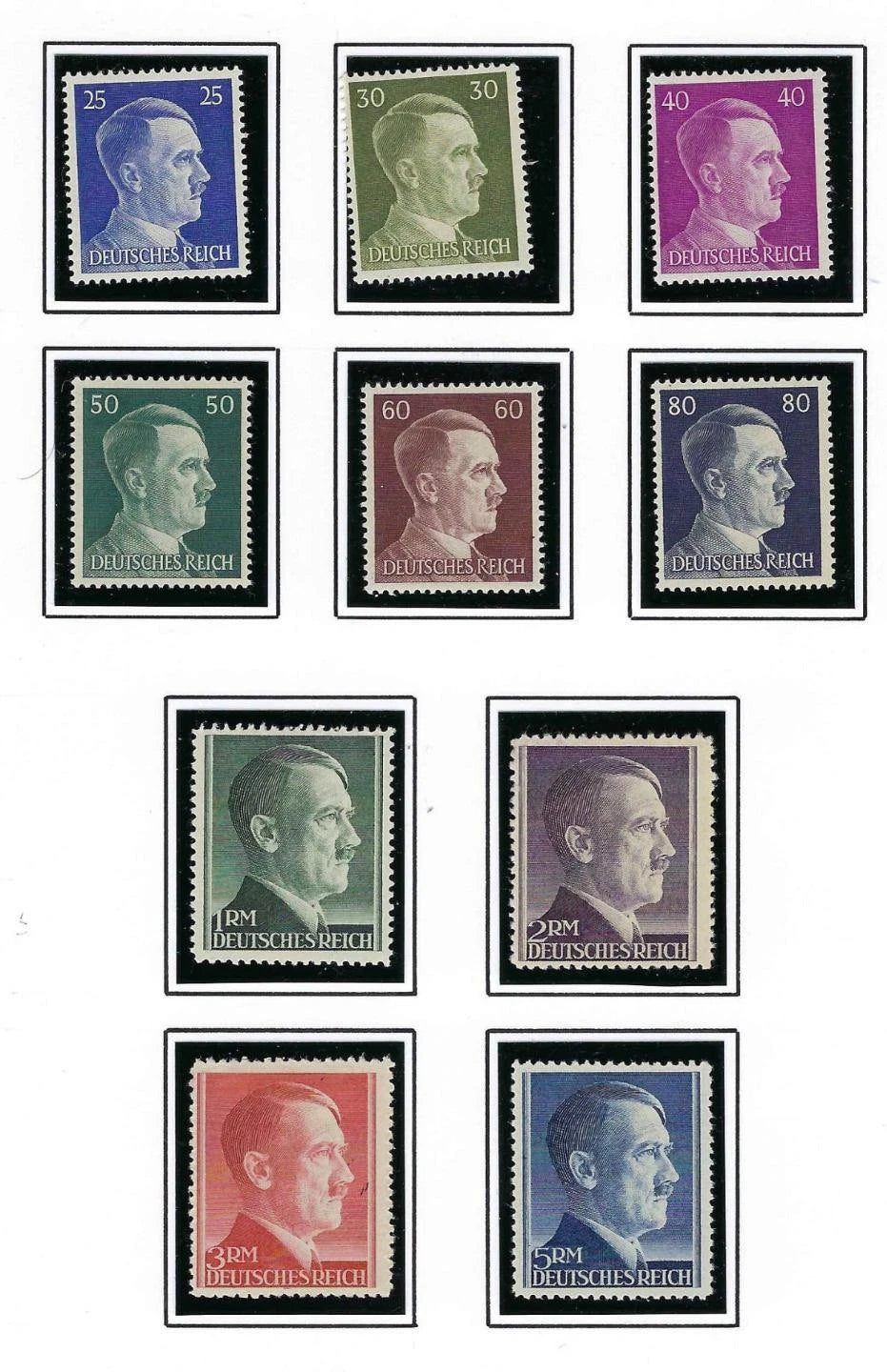 1941-44 Germany - Sc# 506-527 - MNH, Undisturbed OG - All Post Office Fresh!