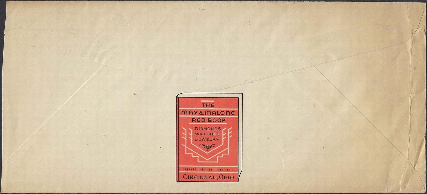 1941 Fort Mills PX Philippines Cover May & Malone Cincinnati Advertising