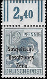 VEGAS - 1948 Germany Russia Occupation With Top Margin - Scott 10N5 - MNH, OG