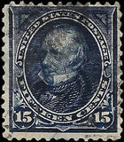 VEGAS - 1894 Clay 15c - Scott 259 - Verified No Visible WM - Thin