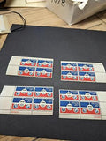 VEGAS - 1976 Plane,Globe Airmail Plate Block Set of 4 -Scott C89 Pl#36988 MNH