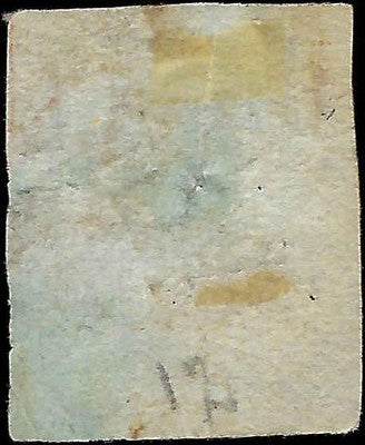 c1853 France 1c Used - Thin - Scott 12 - Cat= $62.50