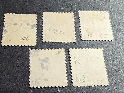 VEGAS - 1916-17 Franklin Heads Short Set - Scott 470-,473-476