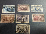 VEGAS - 1893 Columbians Short Set Scott 231-237 - Some Flaws See Images
