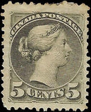 VEGAS - 1888 Canada Queen Victoria- 5c - Scott 42 - MH, OG