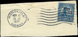 VEGAS - 1928 USA - Scott 648 - Hawaii Stamp On Paper Posted Hawaii