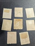 VEGAS - 1883-88 Scott 210-217 Used Grouping - Corner Flaw #217