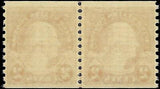 VEGAS - 1924 USA Washington Coil Joint Line Pair - Scott 599 - MNH - Choice!