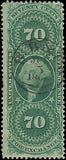 VEGAS - 1862-71 Revenue - Scott R65c - Light Crease Lower Left - FN974