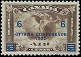 VEGAS - 1932 Canada Airmail Ottawa Conference - 6c - Scott C4 - MH, OG - Thin