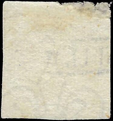 VEGAS - 1858 Naples Italy 2g Stamp - Scott 3 - Used - Edge Thin - FV178
