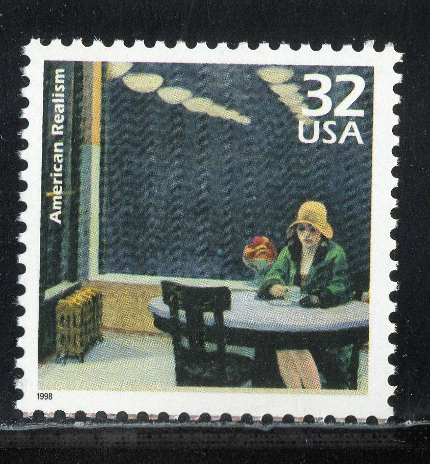 1998 The 1920s American Realism Single 33c Postage Stamp, Scott 3184n, MNH, OG