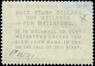 VEGAS - 1964 Duck Hunting Stamp - Scott RW31 - Gum Disturbance & Thin