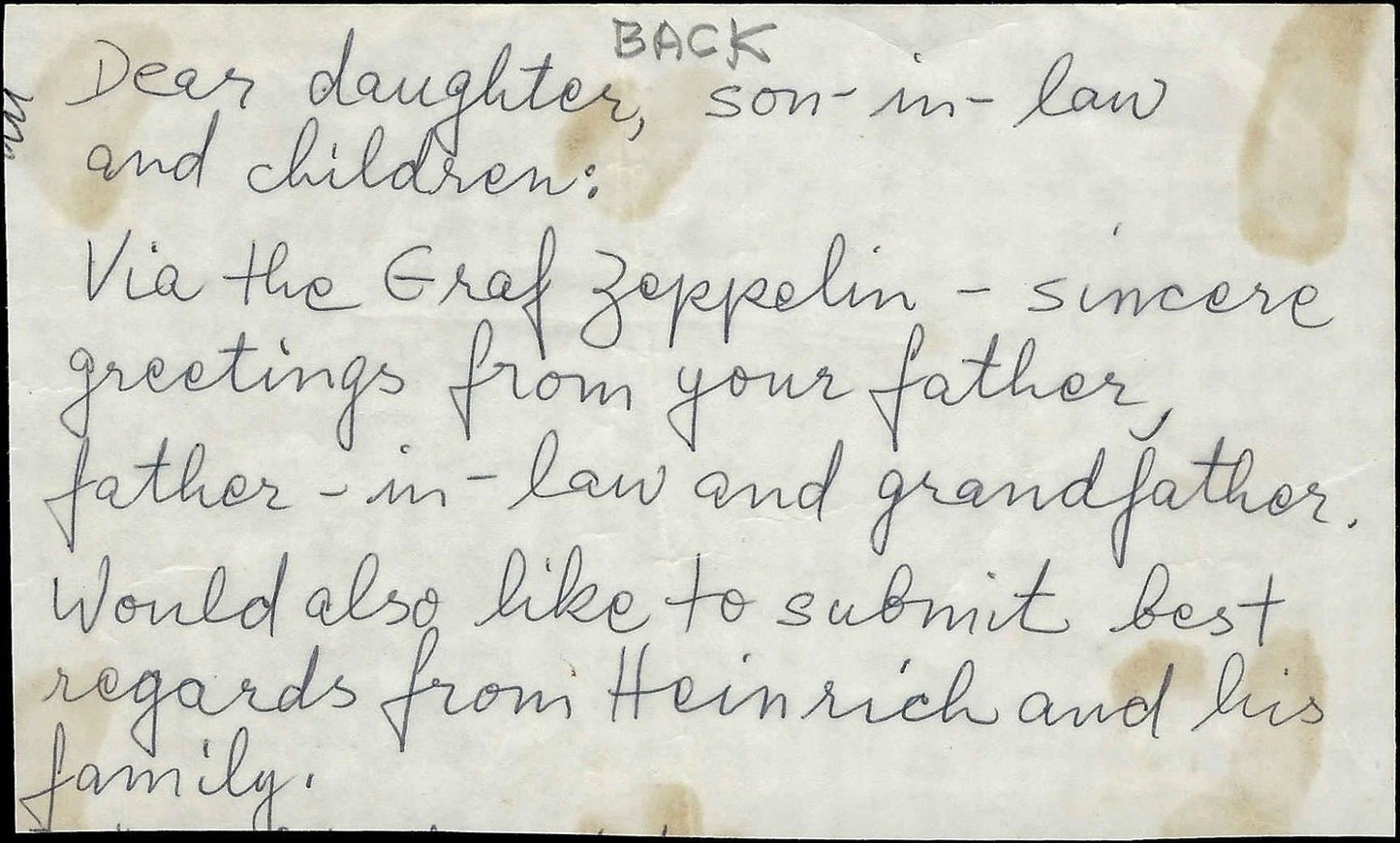 c1928 Zeppelin Transported Cover with Germany Scott c36 to St Louis - Crease