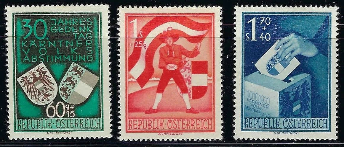 1950 Austria - Sc# B269-B271 - MLH, - Nice!