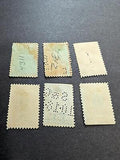 VEGAS - 1918-22 Stock Transfer Revenue - Scott RD12-RD17 - Some Perfins - Read