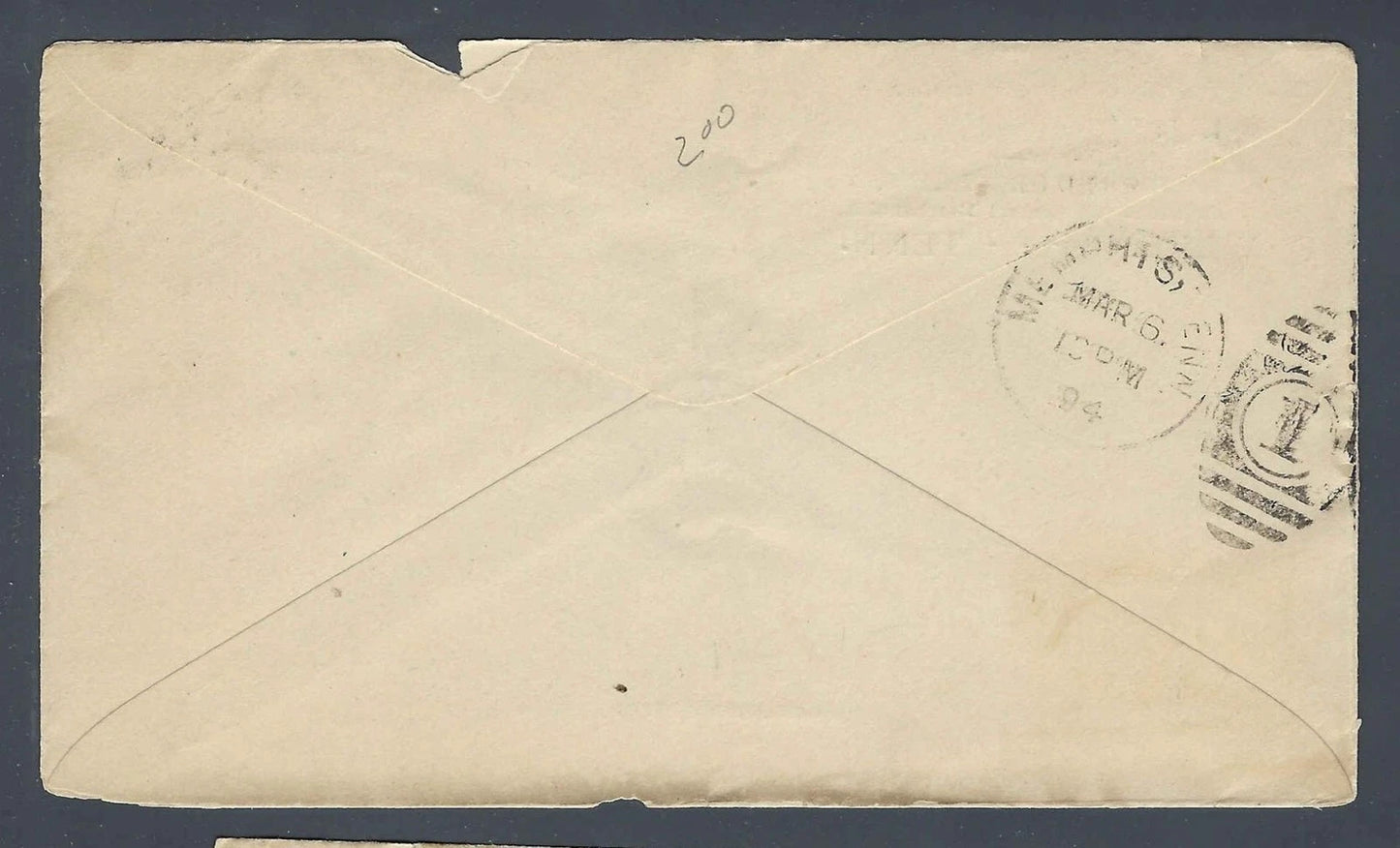 1894 Columbian 2c Advertising Cover Fowlkes TN to Memphis Plantation Pharm.