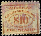 VEGAS - 1906 Consular Service Fee Stamp - Scott RK21