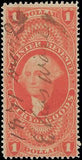 VEGAS - 1862-71 Revenue - Scott R67c - Sharp Color - Solid