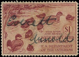 VEGAS - 1941 Duck Hunting Stamp - Scott RW8 - Used - Tiny Thin - Centering!
