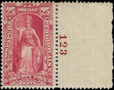 VEGAS - 1895 25c Newspaper Stamp with Plate Number! - Scott PR118 - MH, OG
