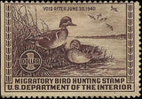 VEGAS - 1939 Duck Hunting Stamp - Scott RW6 - Mint, NG - Tiny Crease