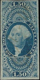 VEGAS - 1862-71 Revenue - Scott R78a Imperf - Light Cancel - Margins!