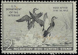 VEGAS - 1951 Duck Hunting Stamp - Scott RW18 - Used - Nearly Invisible Signature