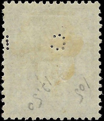 c1900 France 2F - Scott 108 - Used - Perfins - Solid - Choice Centering!