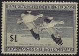 VEGAS - 1947 Duck Hunting Stamp - Scott RW14 - MNH, Undisturbed OG