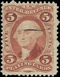VEGAS - 1862-71 Revenue - Scott R28c - Very Nice Looking With Light Cancel!