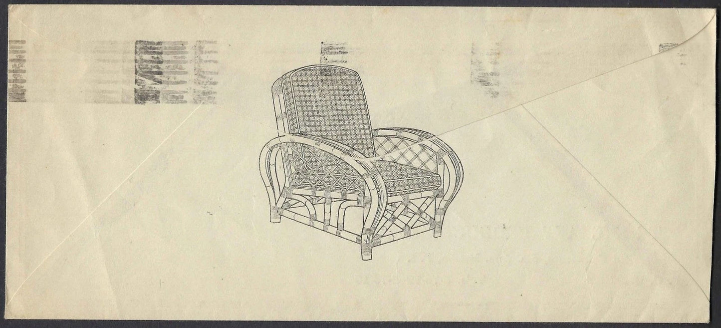 1940 Manila Philippines Advertising Cover Quaility Rattan Furniture Slogan Cance