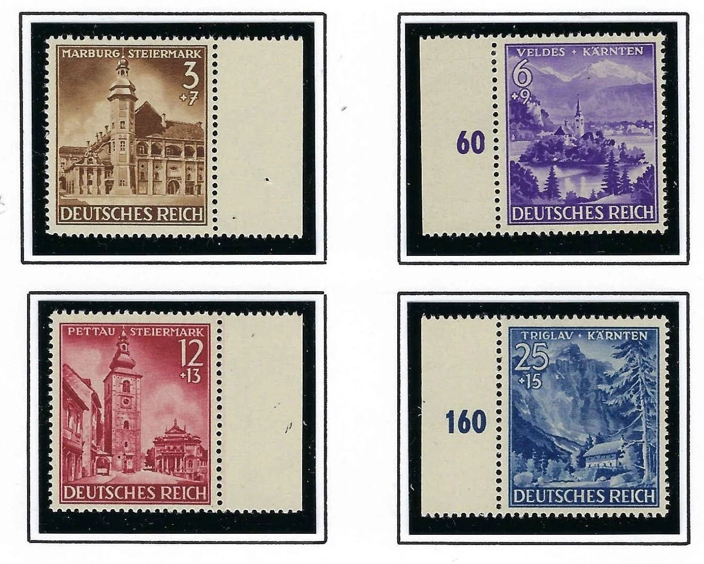 1941 Germany - Sc# B194-B197 - MNH, Undisturbed OG - All Post Office Fresh!