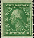 VEGAS - 1914 Washington 1c - Scott 443 MNH, Measures As Flat Plate, Clean & Fresh