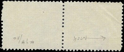 c1894 - Scott 74 1c Hawaii Stamp Connected Pair - Clear Makawao Cancel! -Sm Tear L