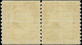 VEGAS - 1924 USA Harding Coil Joint Line Pair - Scott 598 - MNH - Undisturbed Gum