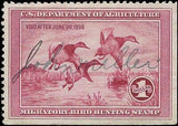 VEGAS - 1935 Duck Stamp - Scott RW2 - VF! - Used Light Crease & LR Corner Crease