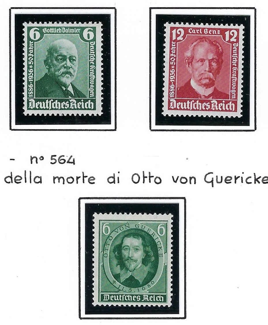 1936 Germany Set - Sc# 470-472 - MNH, Undisturbed OG - All Post Office Fresh!